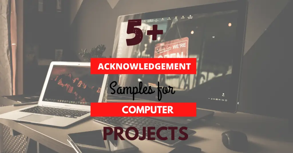 5 Samples Of Acknowledgement For Computer Project