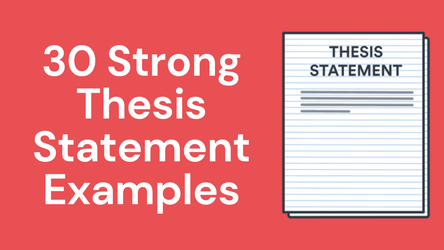 good thesis statements topics