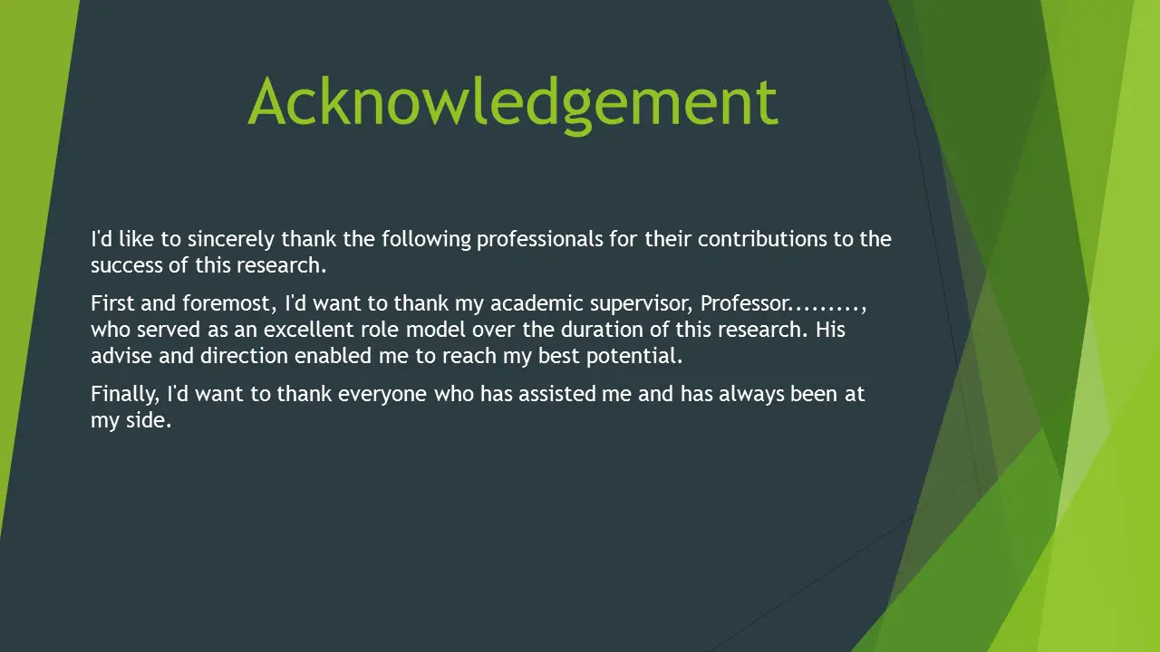 dissertation acknowledgements examples family